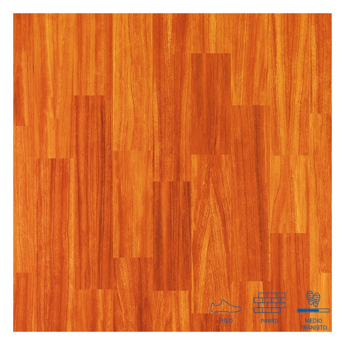 Piso Dallas Madera New Caramelo - 60 x 60 cm - 1.80 m2
