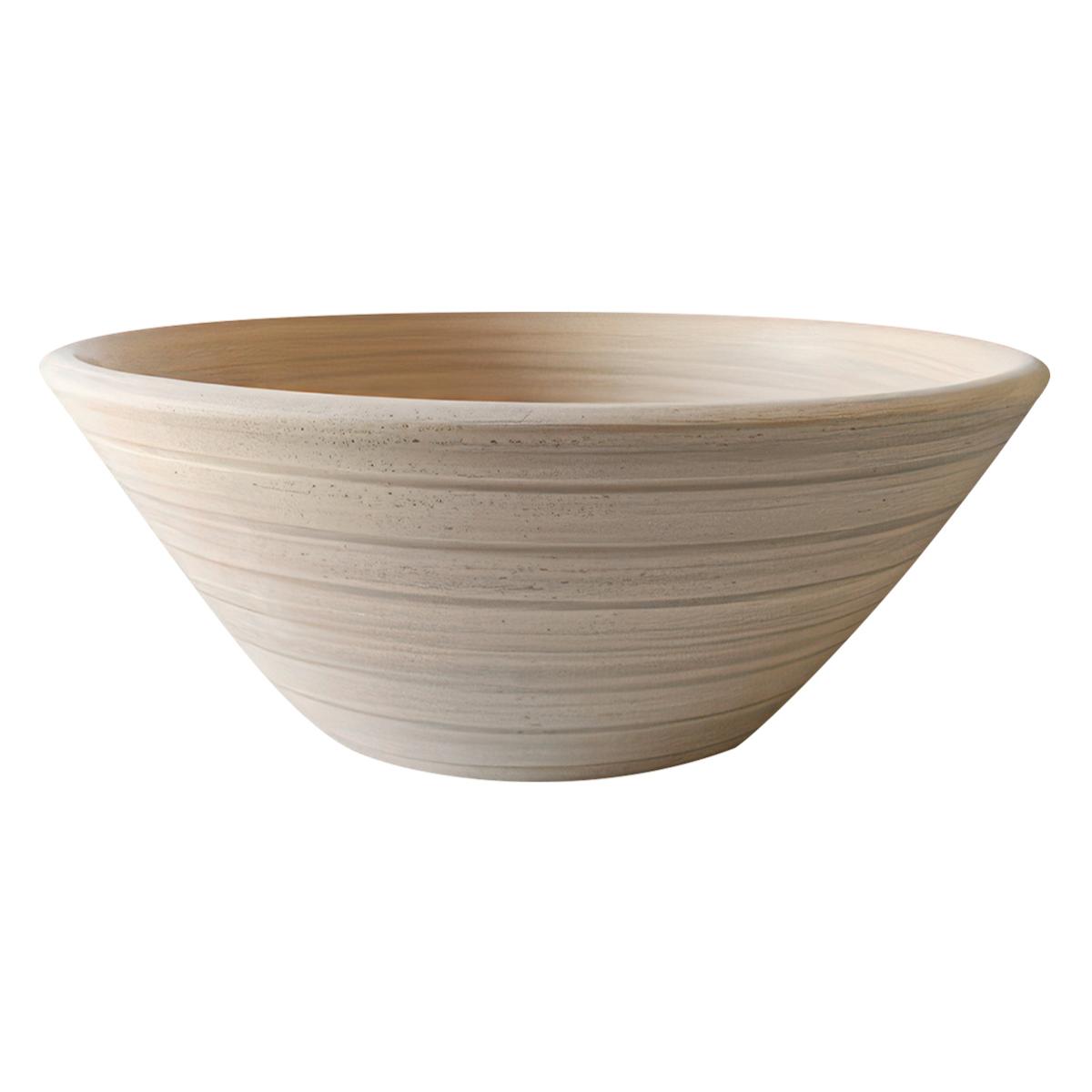 Bowl Elíptica Surco Para Sobreponer - Gris