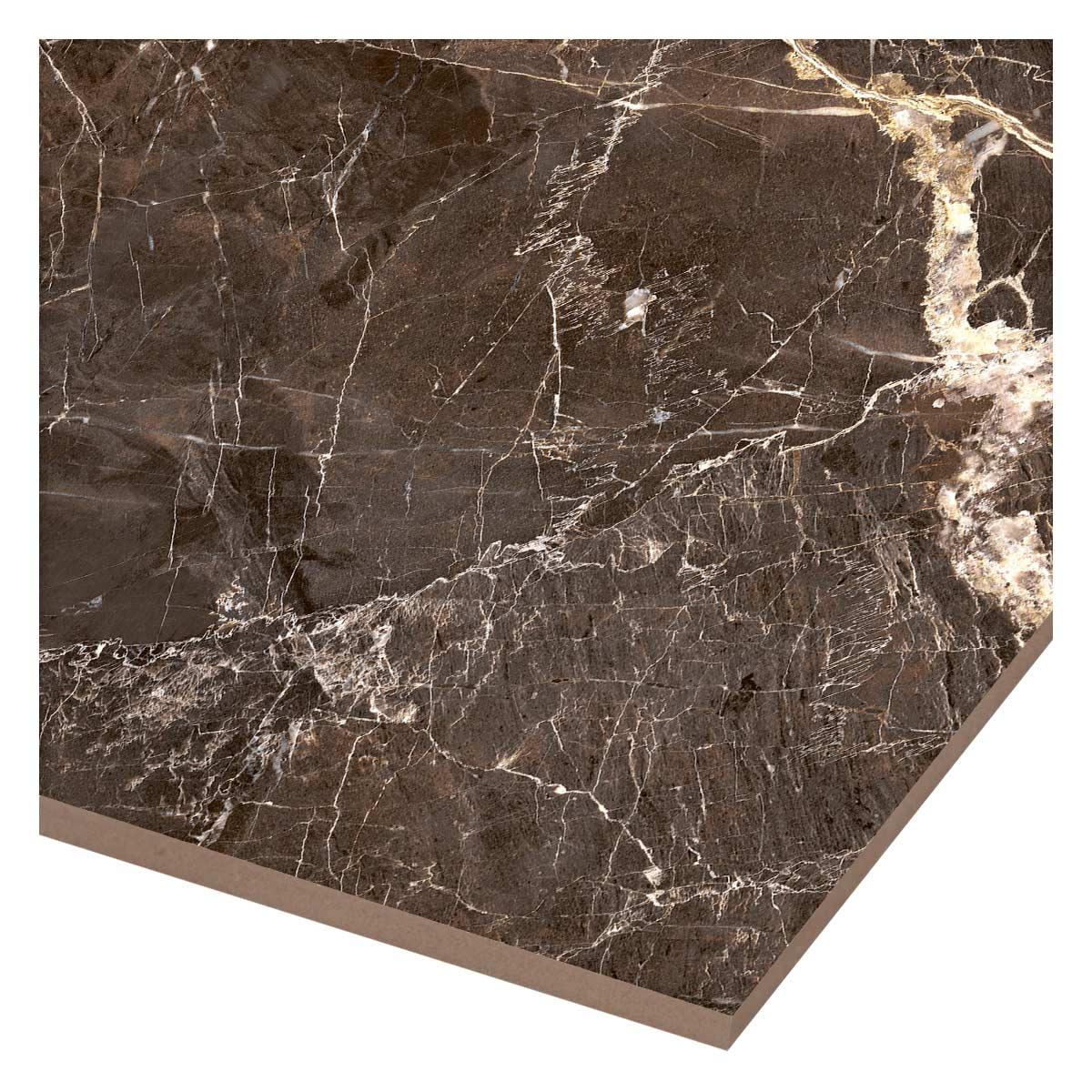 Piso Marmo Brown Dark Pulido Rectificado - 72 x 72 cm - 2.07 m2