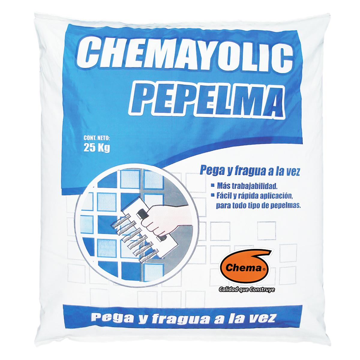 Pegamento En Polvo Chemayolic Blanco Para Pepelma 25 KG - Blanco