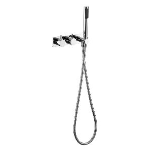 Ducha Bidet Plus Cuadrada en Bronce Cromo - Ferretti