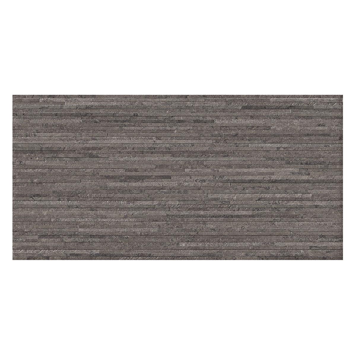 Porcelanato Emil Ceramica Portland Stone Lines Anthracite Mate Rect. Dest. 60X120 Caja 1.44 M2