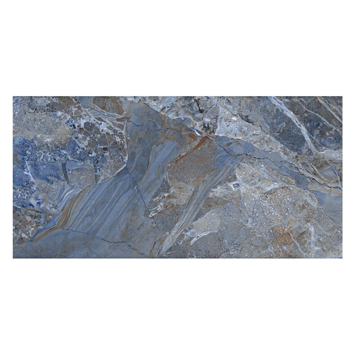 Porcelanato Neptune Azul Brillante - 60X120 cm - 1.44 m2