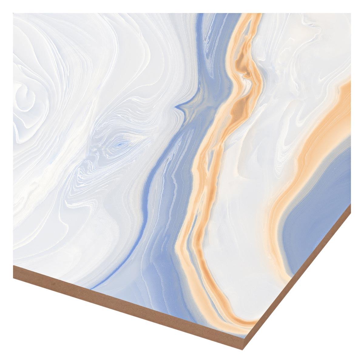 Porcelanato Aquarella Blue Pulido - 60X60 cm - 1.44 m2
