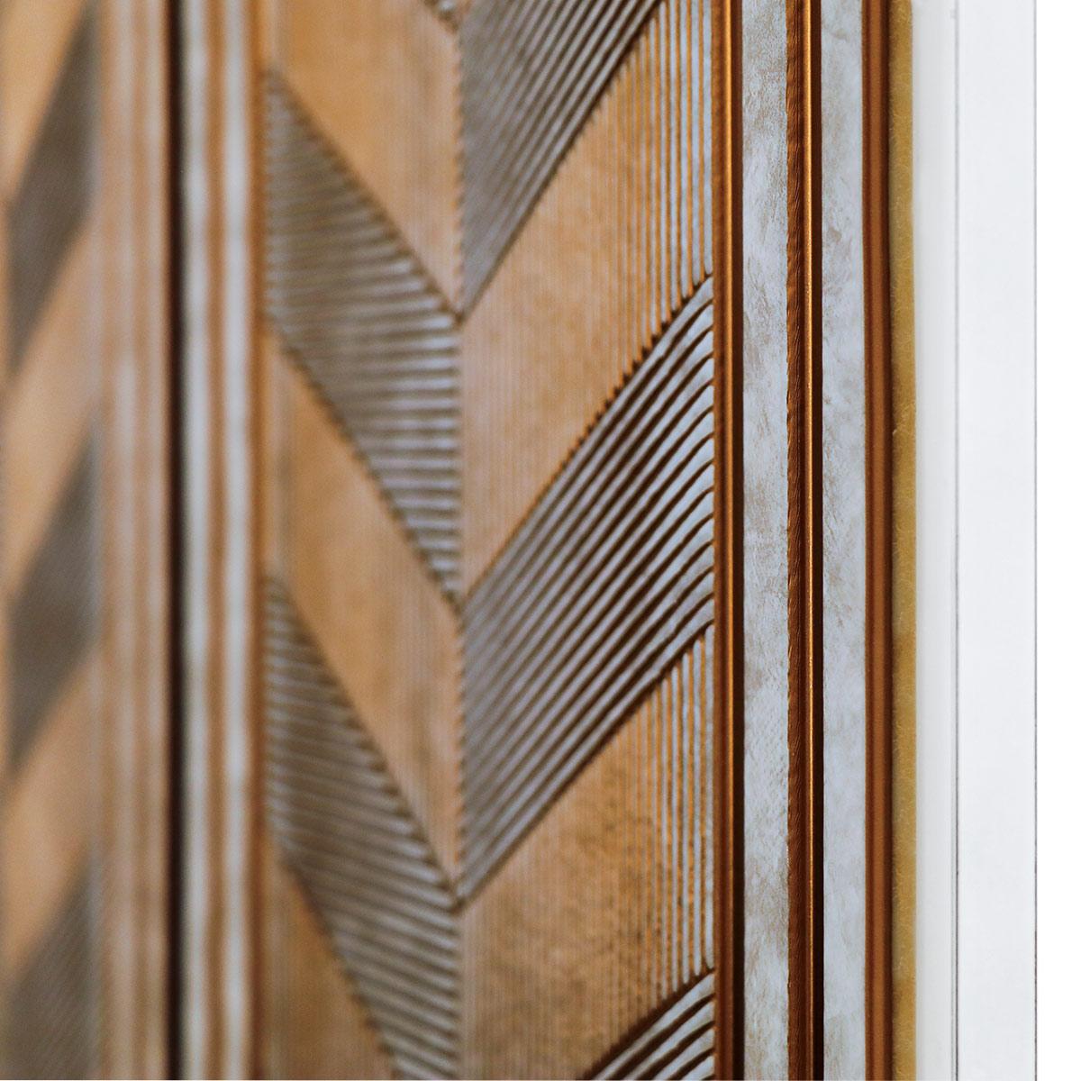 Wall Panel Espiga Metálico - 31.3X290 cm