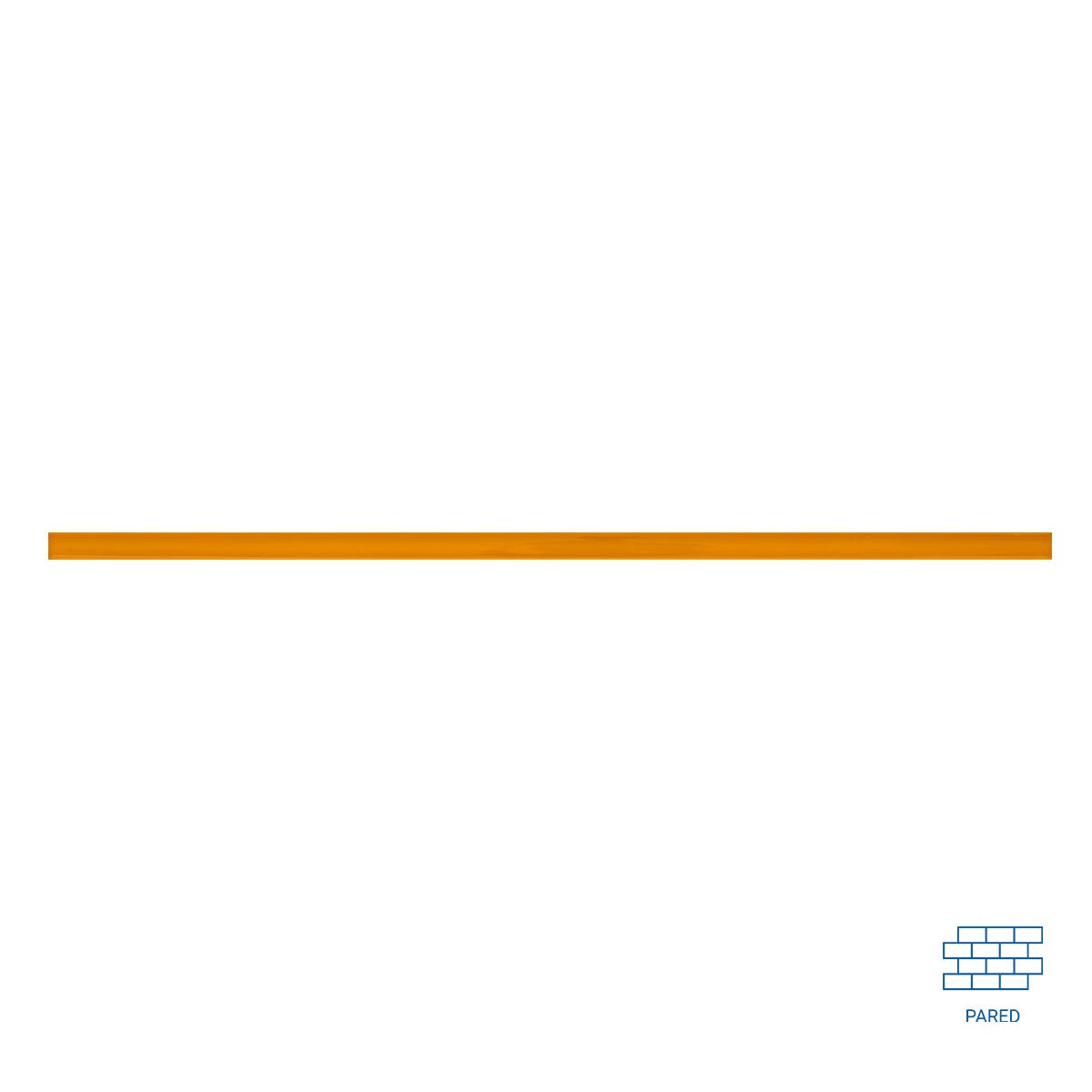 Lapiz Vidrio Naranja Brillante - 1X39 cm