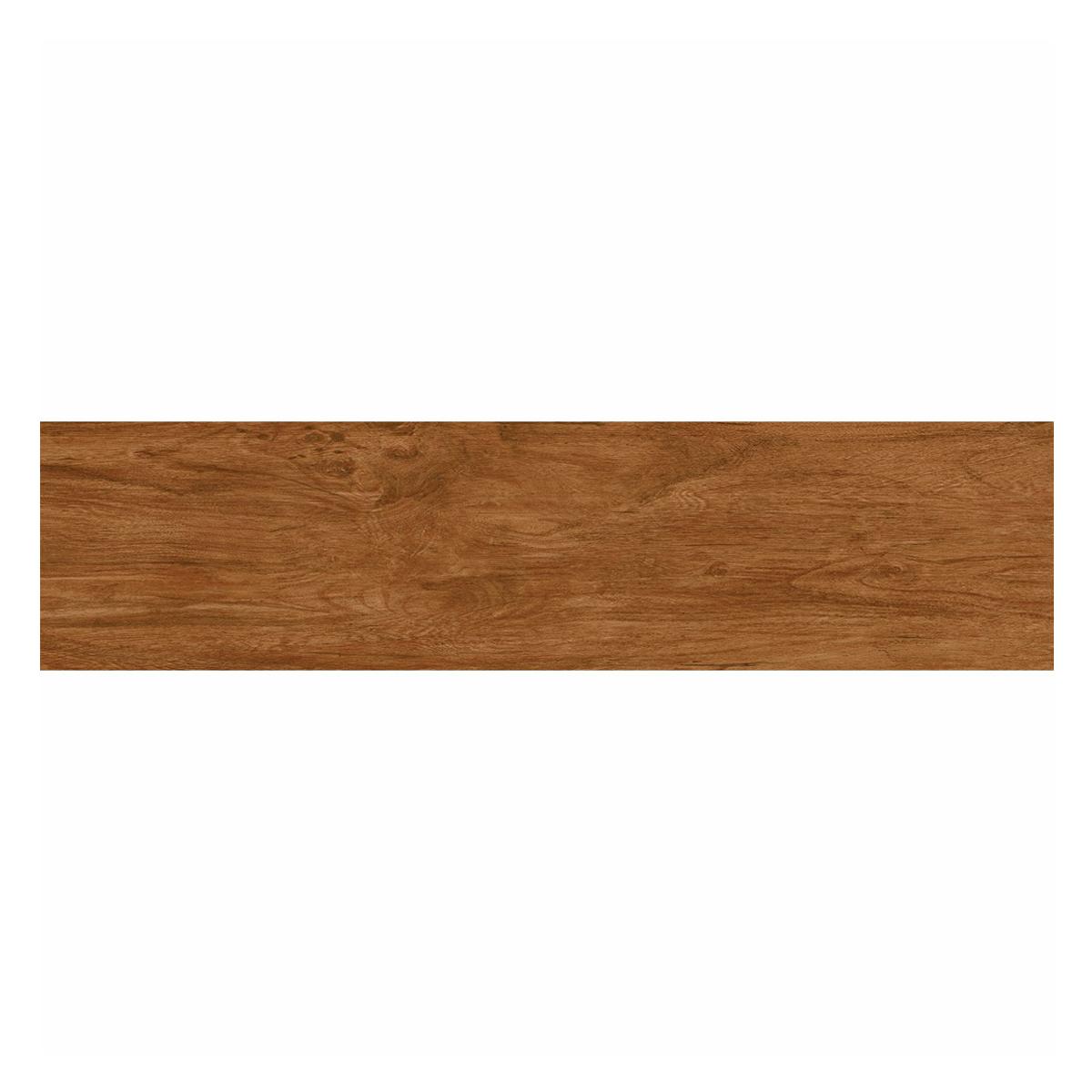 Porcelanato Ecofloor Jatoba Marrón Mate - 24.5X100 cm - 2.20 m2