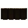 Wall Panel Exterior Rose Wood Marrón Oscuro - 21.9X290 cm