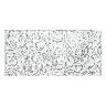 Listelo Bricks Jersey Blanco - 7.5X15 cm