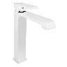 Monocomando Square Para Lavatorio Alto - Plateado