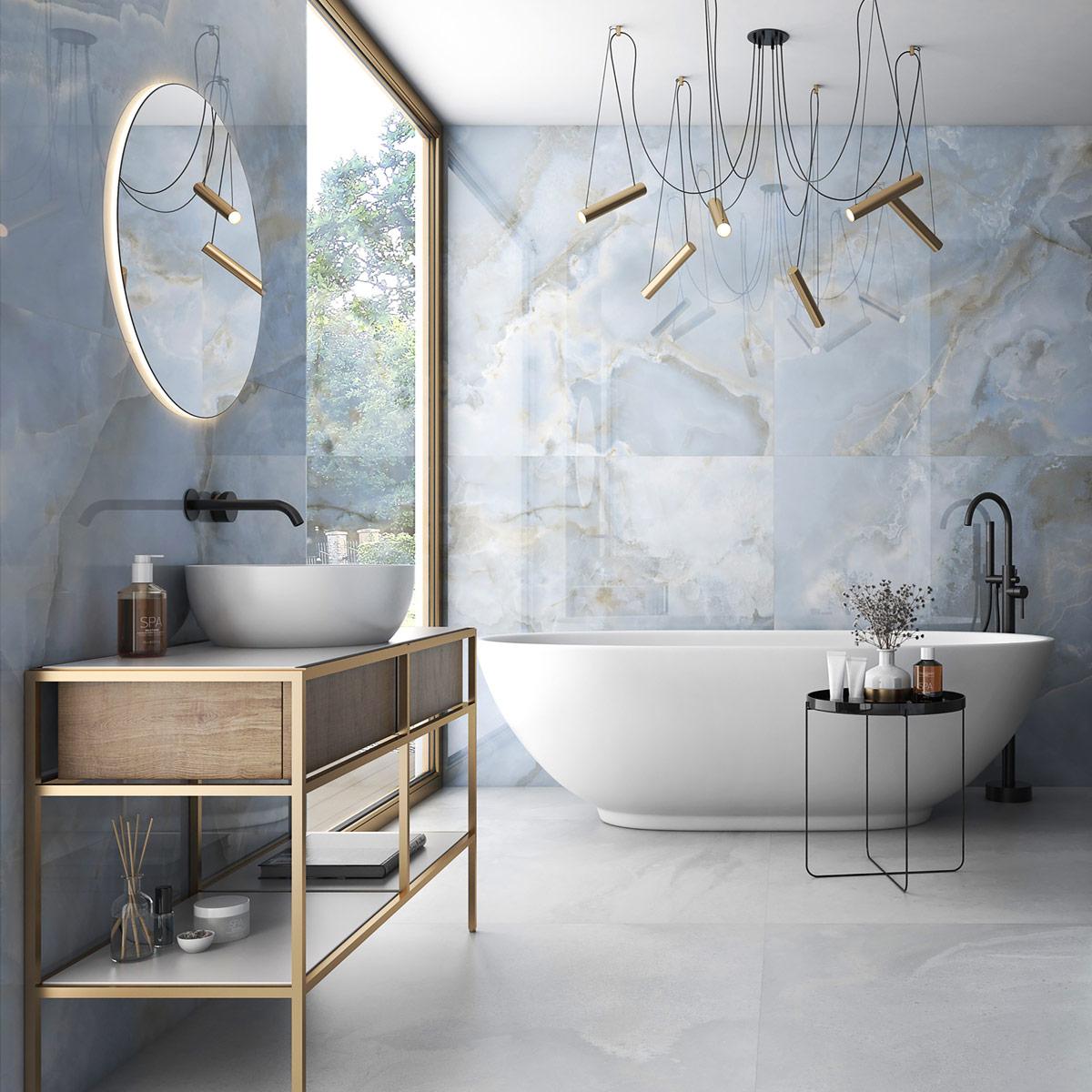 Porcelanato Oni Multicolor Superpulido - 60X120 cm - 1.44 m2