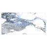 Porcelanato Crash Azul/Blanco Brillante - 60X120 cm - 1.44 m2