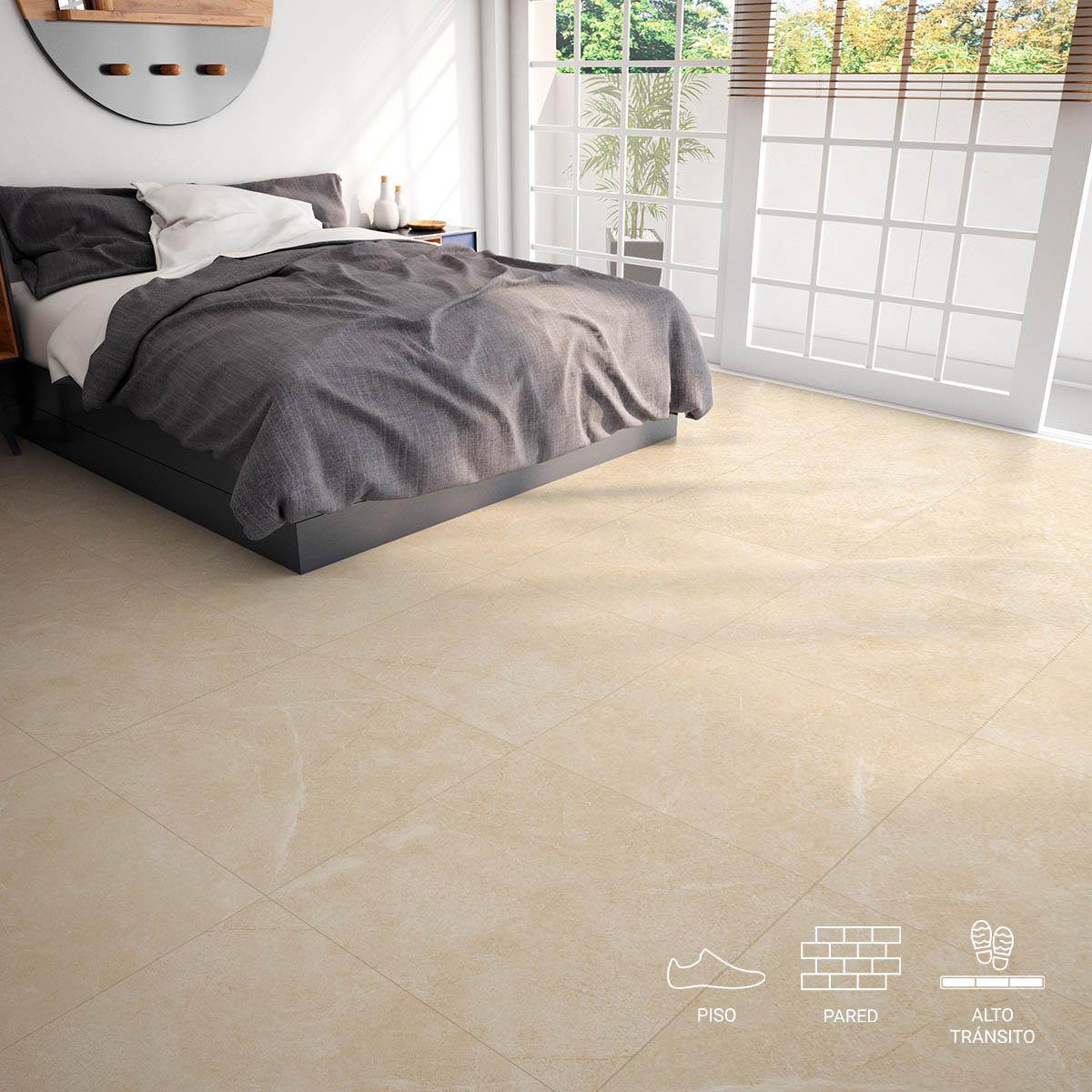 Gres Porcelánico Artic Beige Mate - 61X61 cm - 1.48 m2