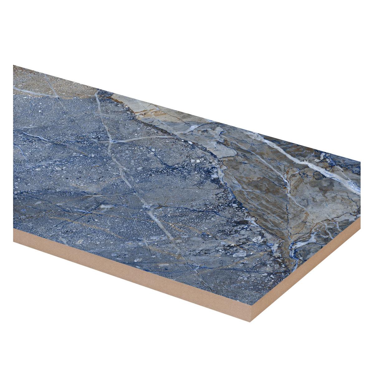 Porcelanato Neptune Azul Brillante - 60X120 cm - 1.44 m2
