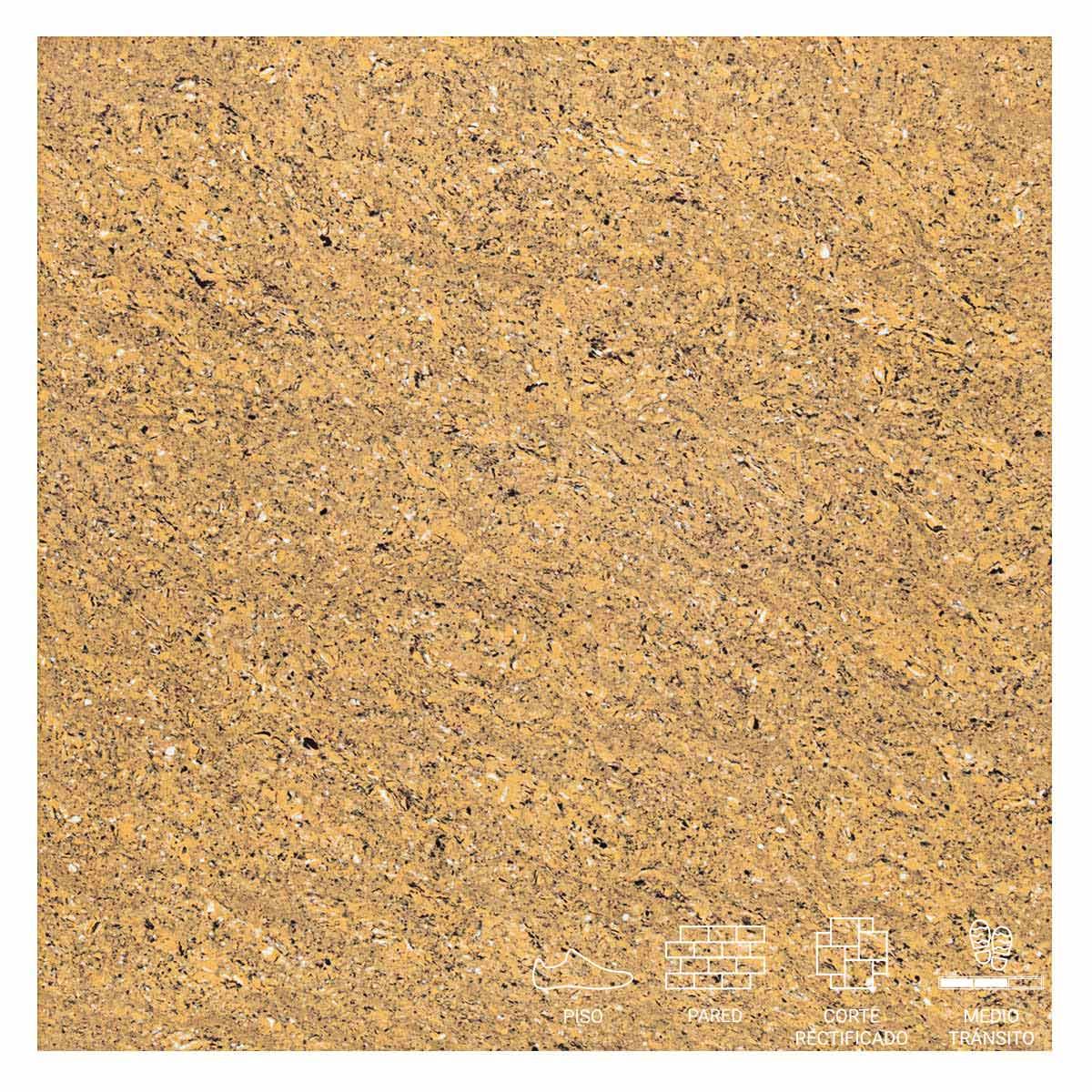 Porcelanato Doble Carga Tabit Light Marrón Pulido - 60X60 cm - 1.44 m2