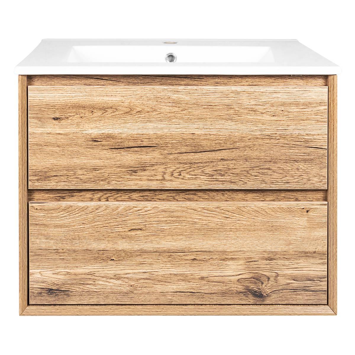 Mueble De Baño Golden Bath Sahara Color Castaño 66 X 50 X 47 Cm. Inc.Lavat C/Reb