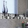 Listelo Rayan Negro Brillante - 15X45 cm - 1 pza