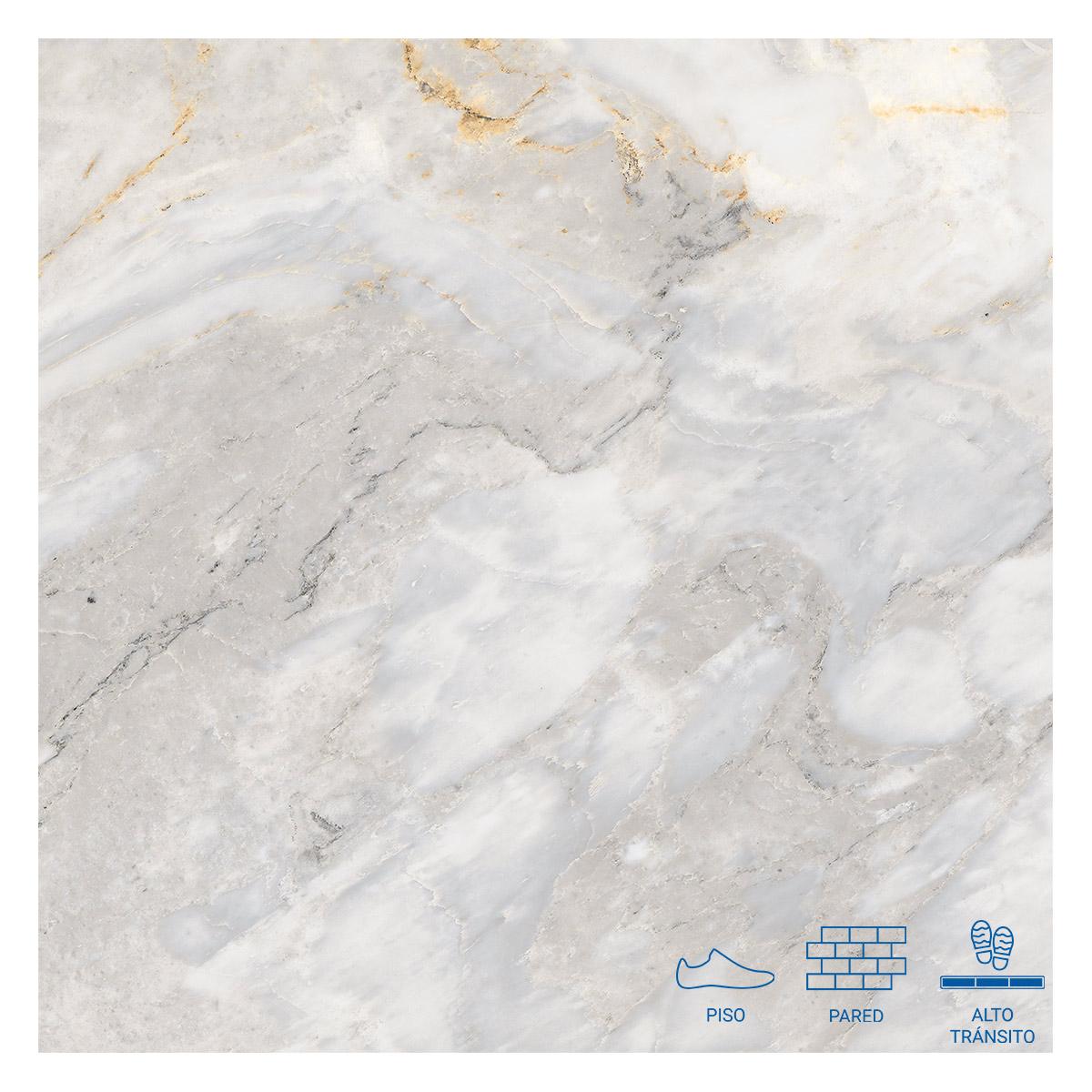 Gres Porcelánico Onix MRM RF Grey Super Gloss - 60 x 60 cm - 1.44 m2