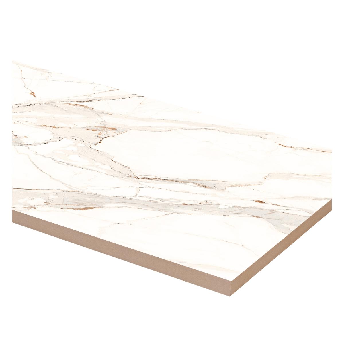 Mayólica Calacatta Marrón Brillante - 30X60 cm - 1.62 m2