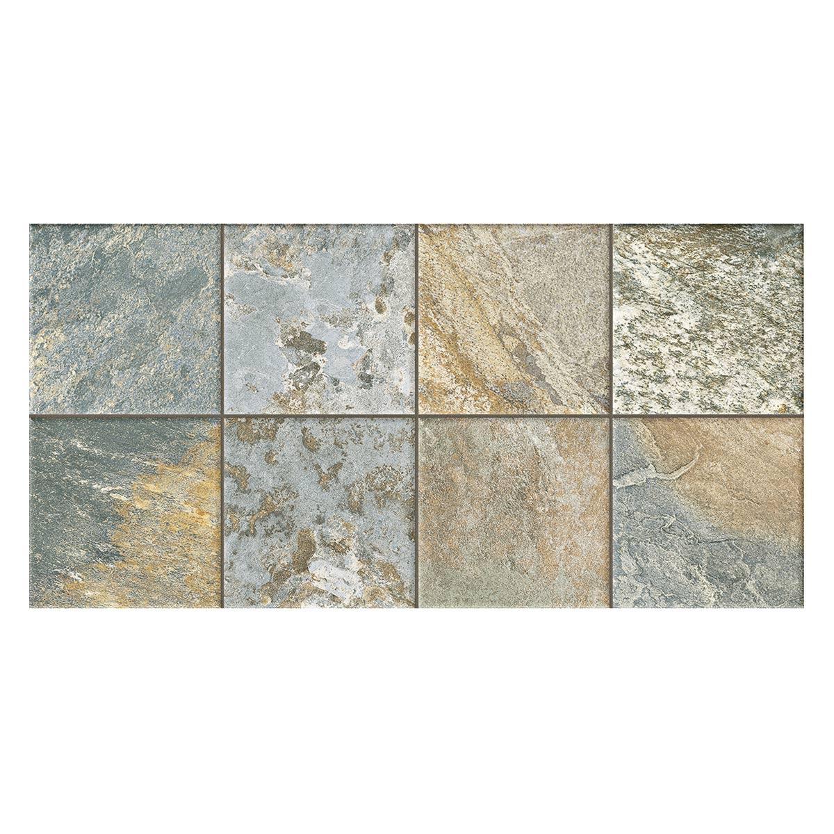 Porcelanato Bali Verde/Gris Mate - 30.3X61.3 cm - 1.30 m2