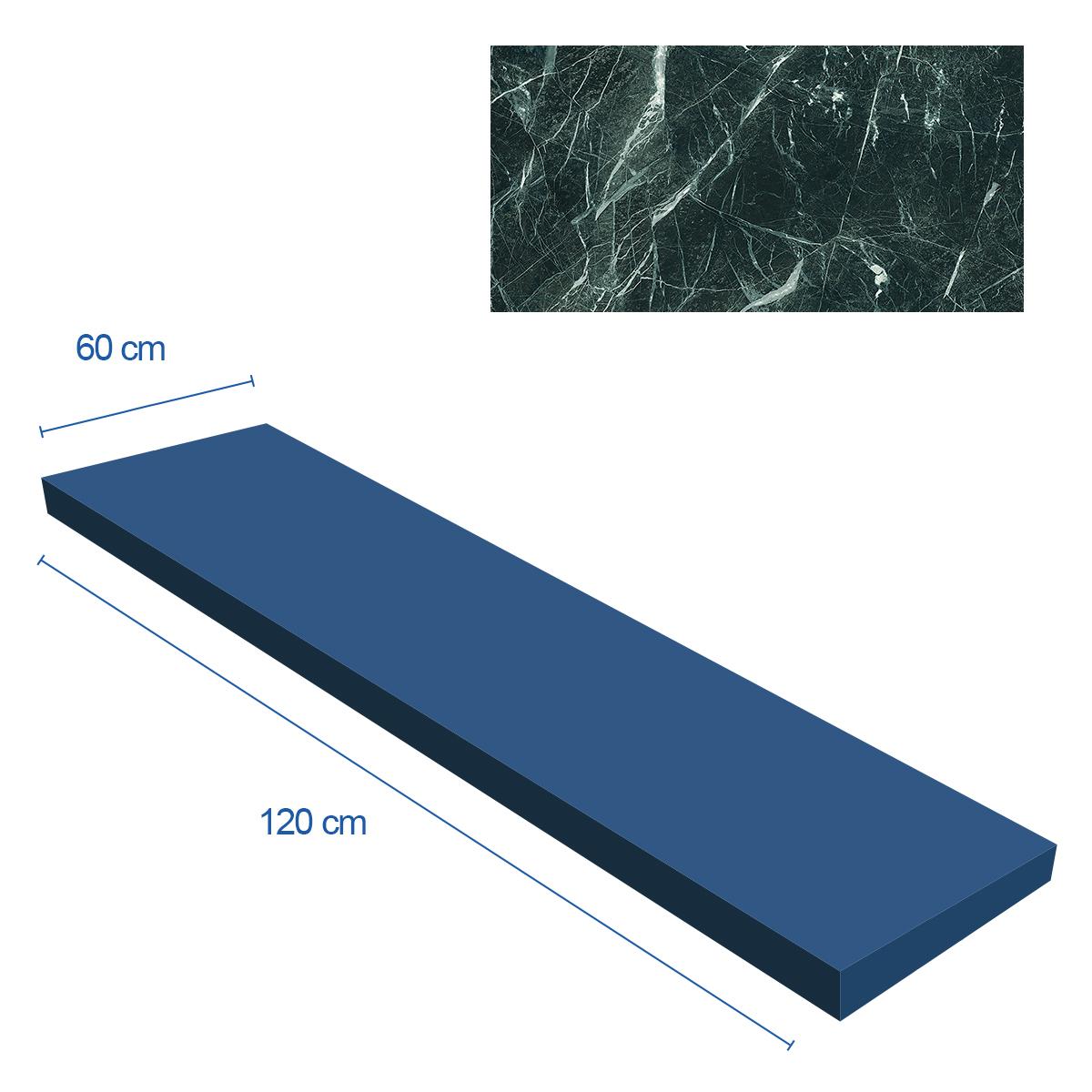 Porcelanato Tele Di Marmol Verde Brillante - 60X120 cm - 1.44 m2