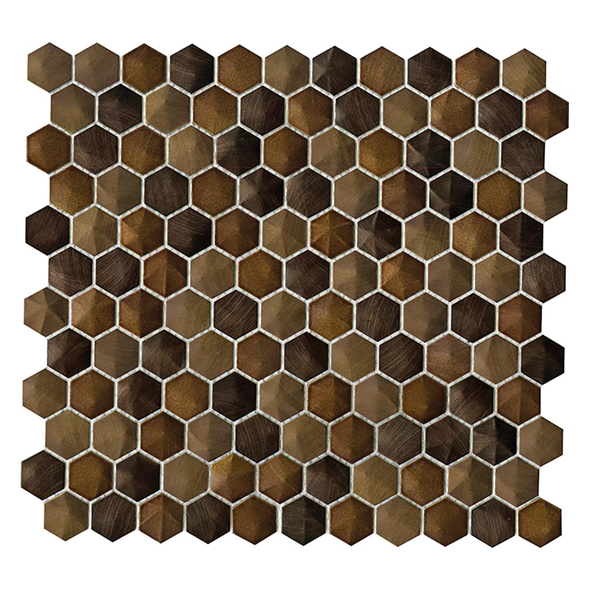 Mosaico Colors Marrón Mate - 28.5X30.5 cm - 1 pza