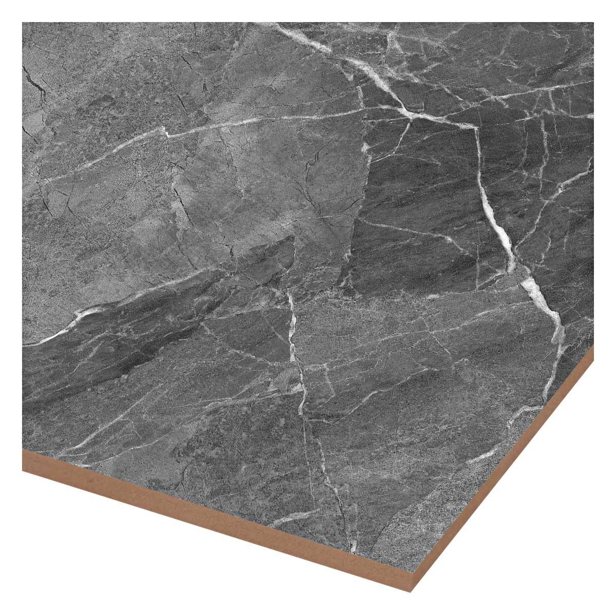 Porcelanato Emperador Gris Brillante - 60X60 cm - 1.44 m2