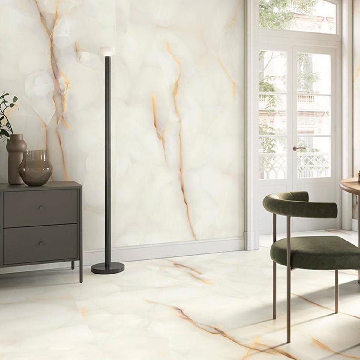 Porcelanato Tele Di Marmo Pure Onix Perla Pulido - 60X120 cm - 1.44 m2