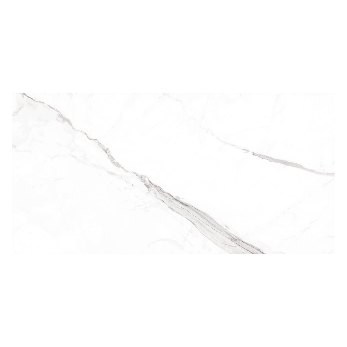 Porcelanato Statuary Blanco Brillante - 60X120 cm - 1.44 m2