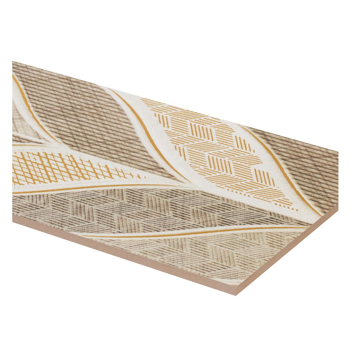 Listelo Brick Espigas Beige - 7.5 x 15 cm