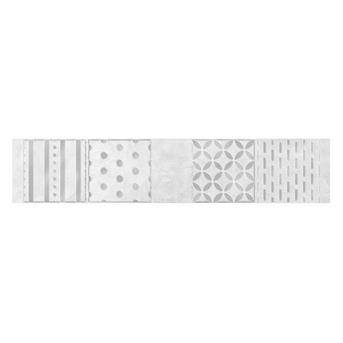 Listelo Celima Mix Deck Plata Hd 8.6X45