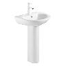 Lavatorio Adana Sobre Pedestal - Blanco