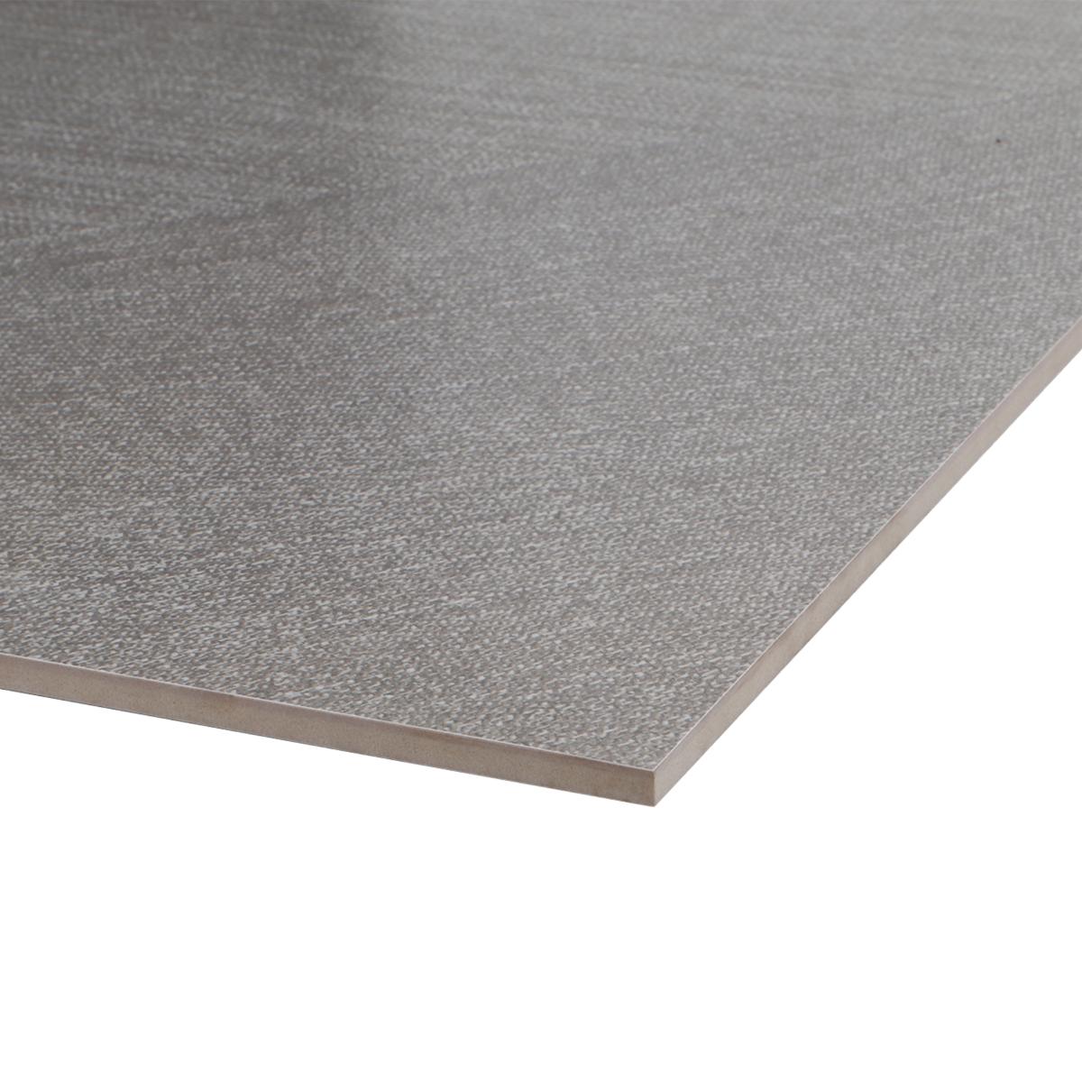 Porcelanato Textil Gris Claro Mate - 60X60 cm - 1.44 m2