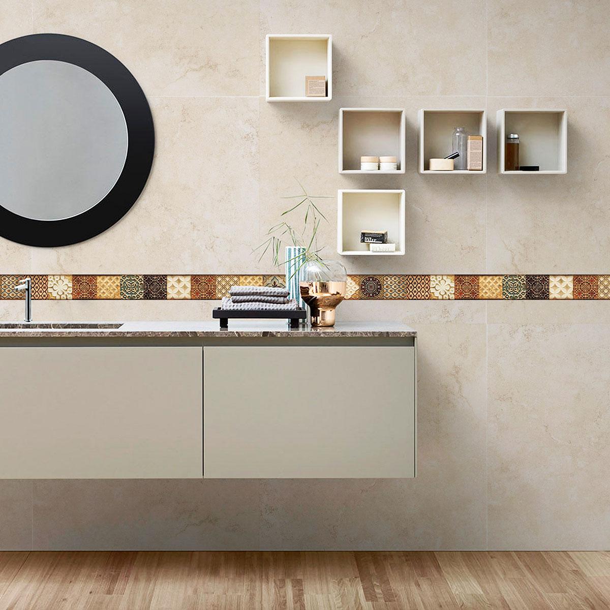 Listelo Marruecos Beige Mate - 3X45 cm - 1 pza