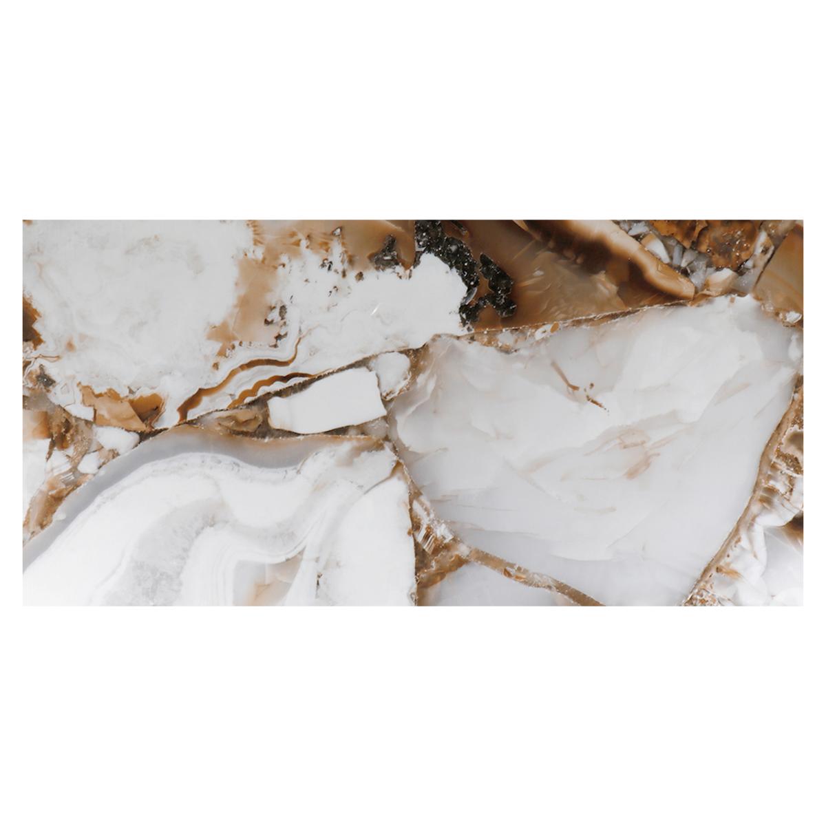 Porcelanato Hexa Onyx Gold Pulido - 60X120 cm - 1.44 m2