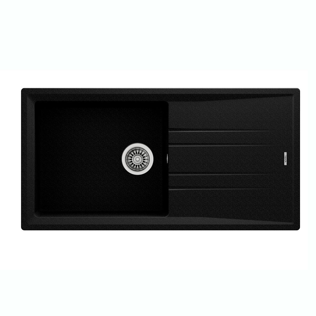 Lavadero Stone 60 LTG1C Para Encimera - Negro