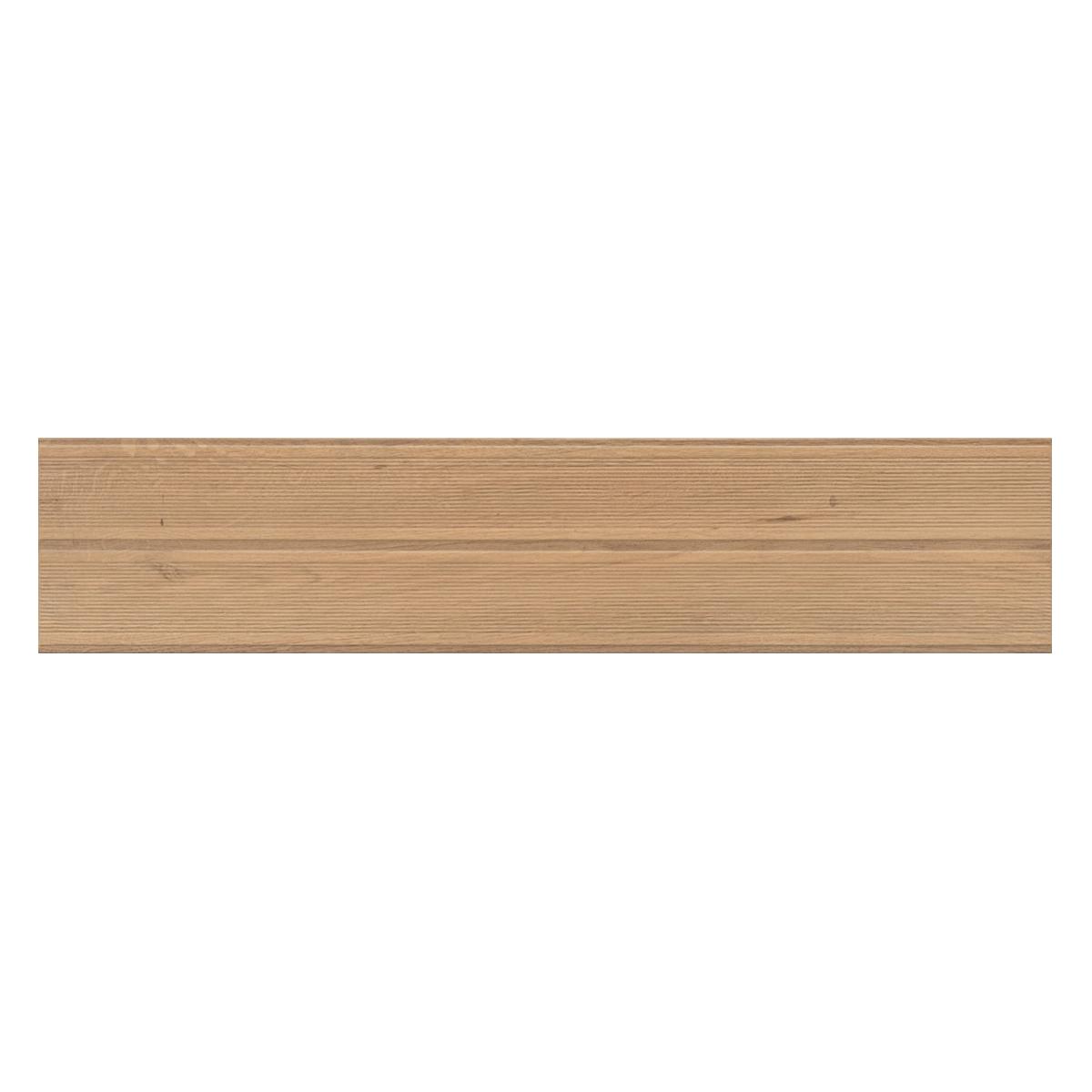 Porcelanato Bali Deck Camel Mate Rectificado - 19 x 90 cm - 1.54 m2