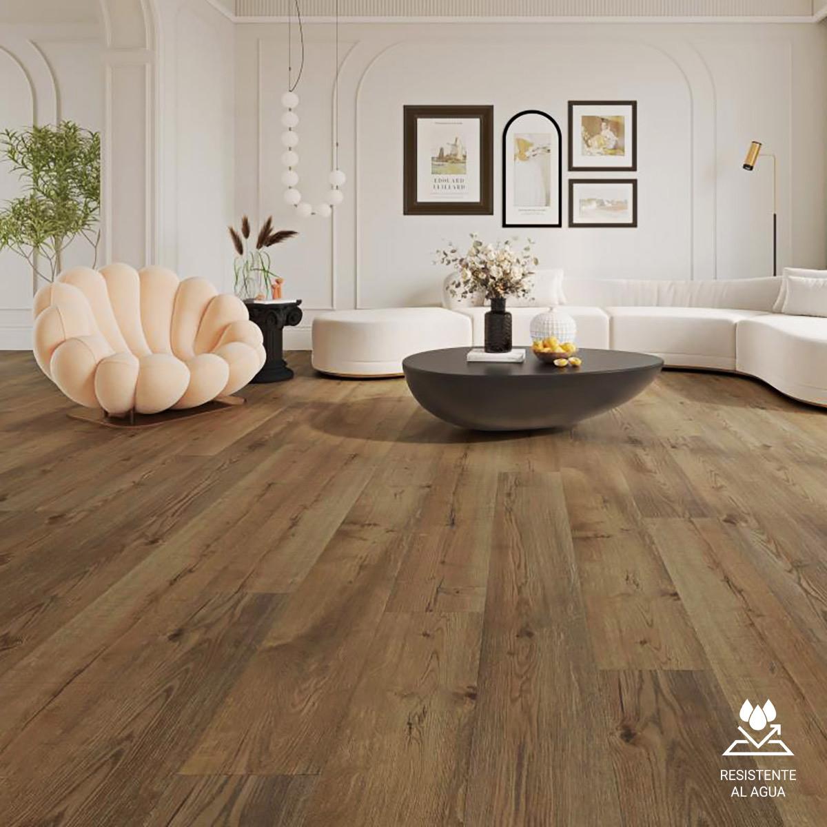 Piso SPC Summer Oak Marrón - 18.2X122 cm - 2.22 m2