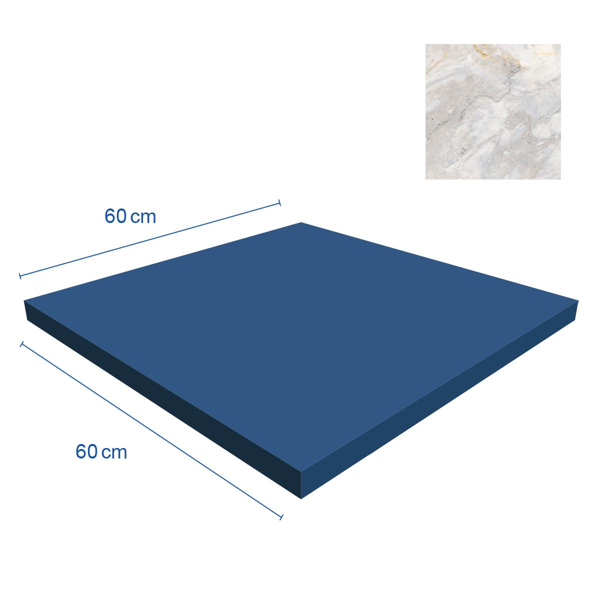 Gres Porcelánico Onix MRM RF Grey Super Gloss - 60 x 60 cm - 1.44 m2