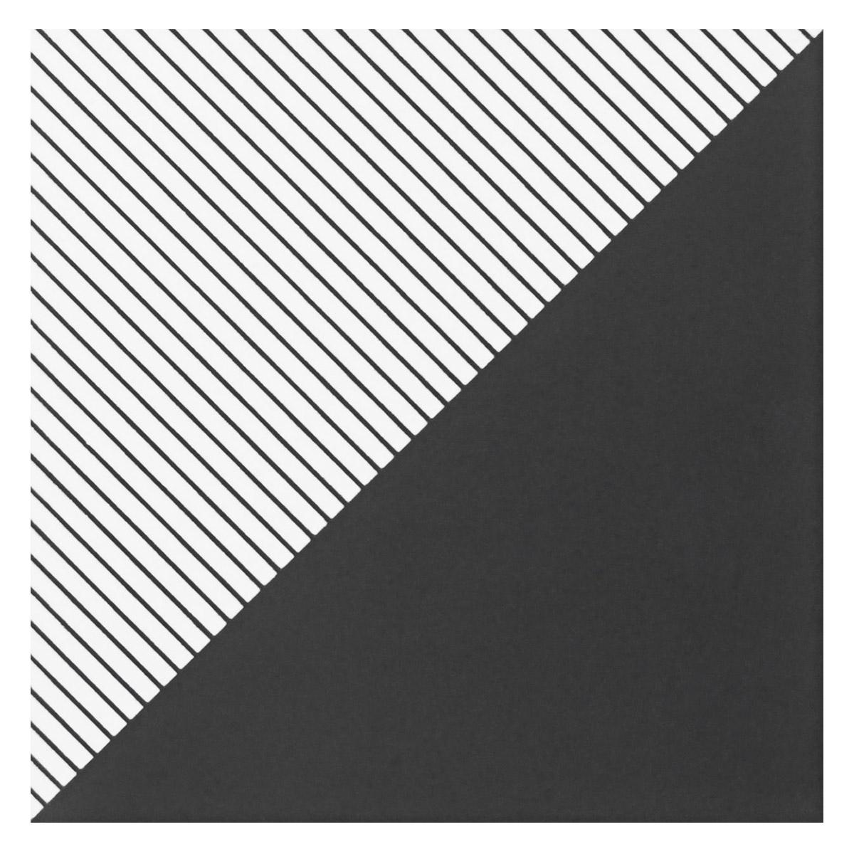 Mayólica Bauhaus Mix Dark Negro Rectificado - 14.5 x 14.5 cm