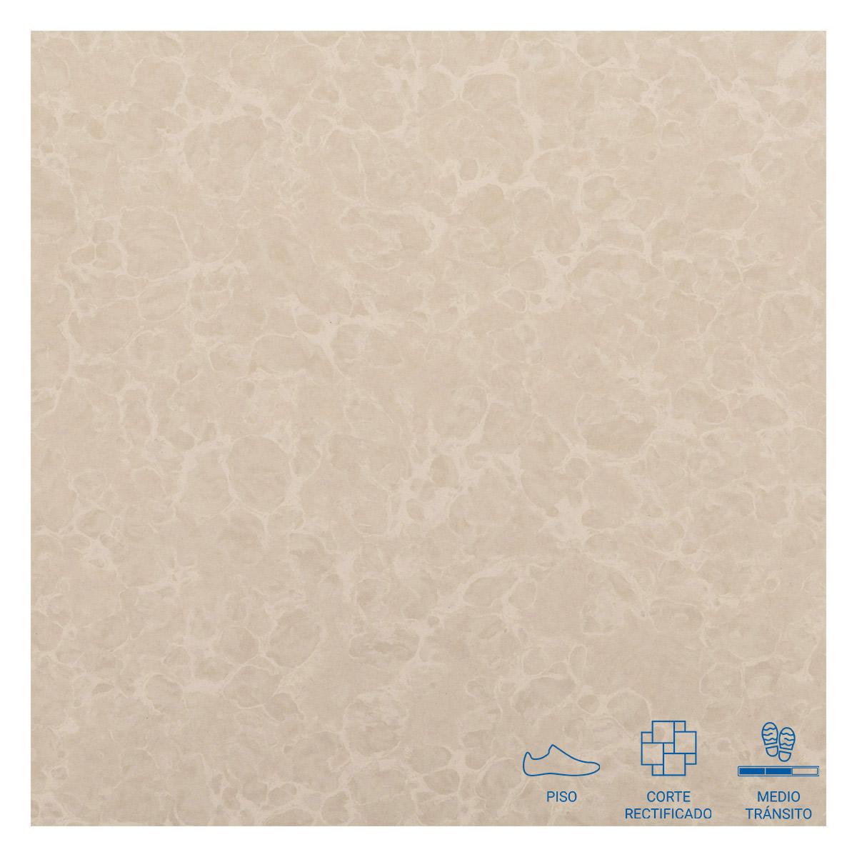 Porcelanato Tabit Doble Carga Blanco Brillante - 60X60 cm - 1.44 m2
