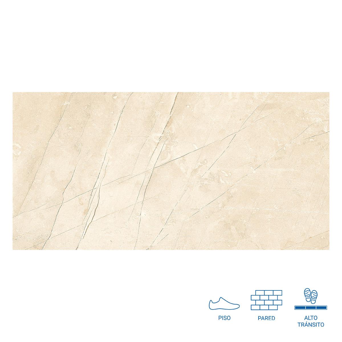 Gres Porcelánico Valencia Beige Mate - 30X61 cm - 1.67 m2