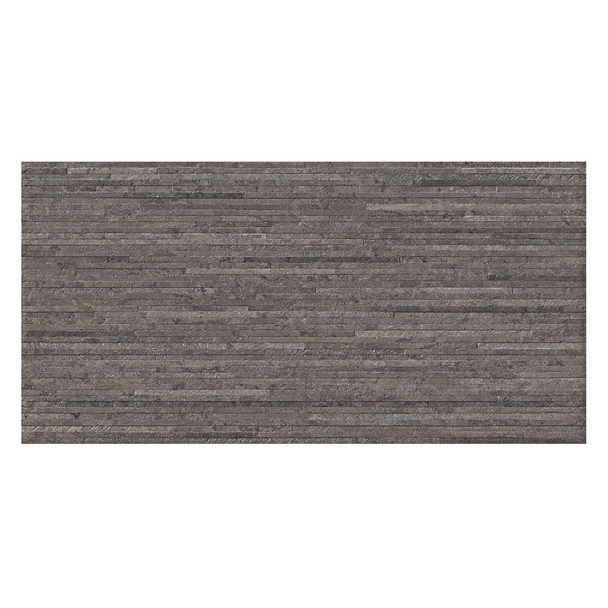 Porcelanato Emil Ceramica Portland Stone Lines Anthracite Mate Rect. Dest. 60X120 Caja 1.44 M2