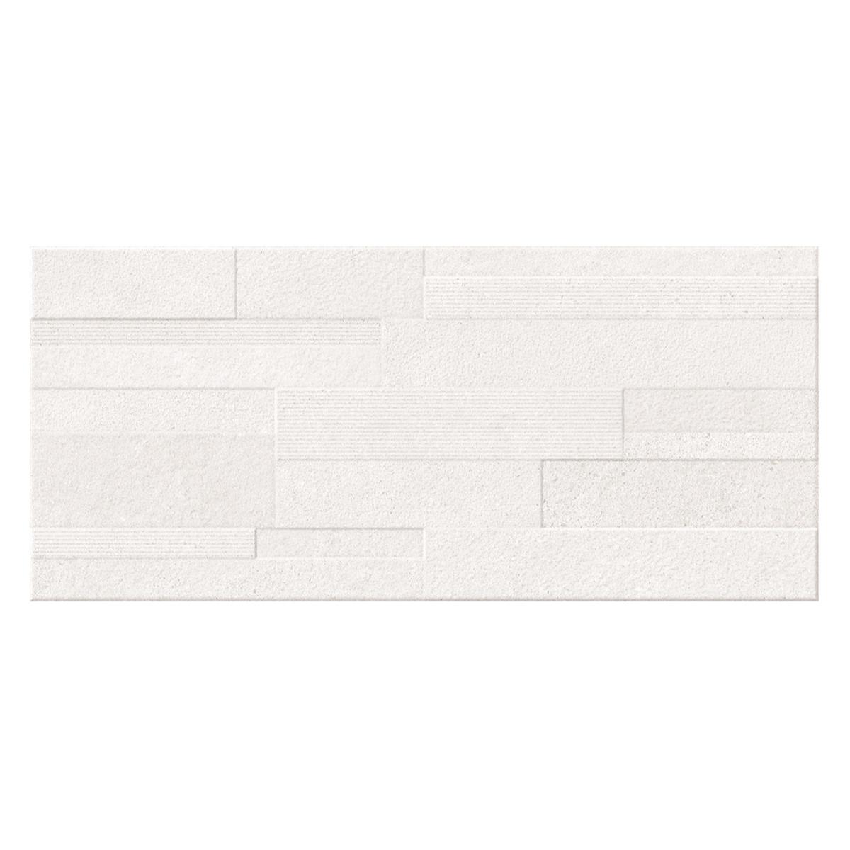 Mayólica Portland Blanco Relieve Mate - 36X80 cm - 1.15 m2