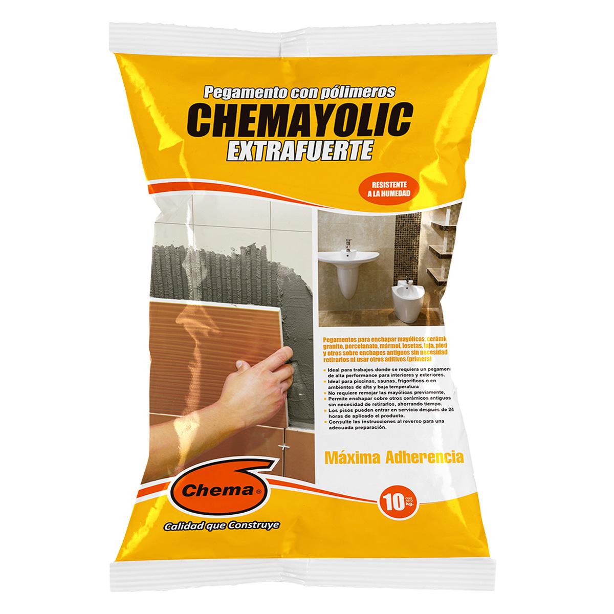 Pegamento En Polvo Chemayolic Extrafuerte 10 KG - Gris